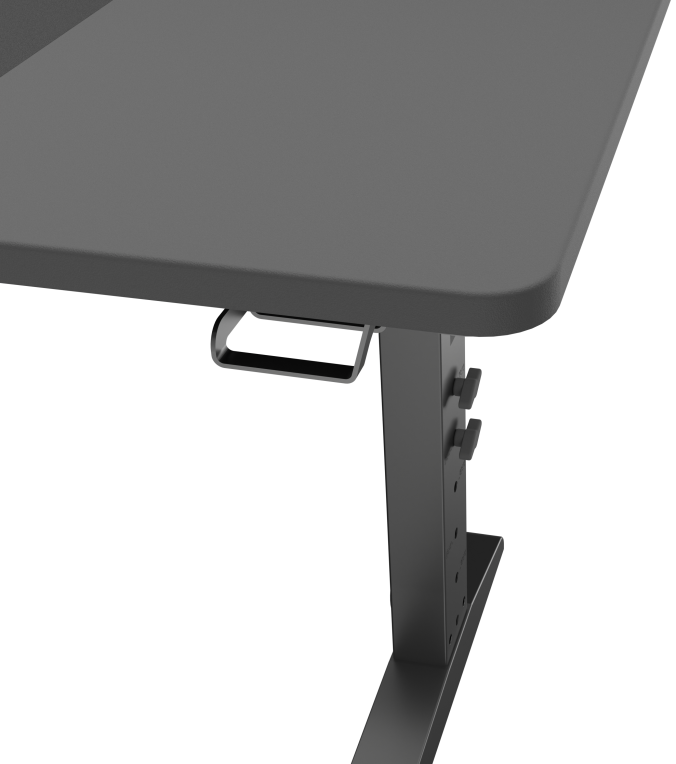 MESA GAMING GENESIS HOLM MODULAR 140 RGB NEGRO 140X75 CM - detalle