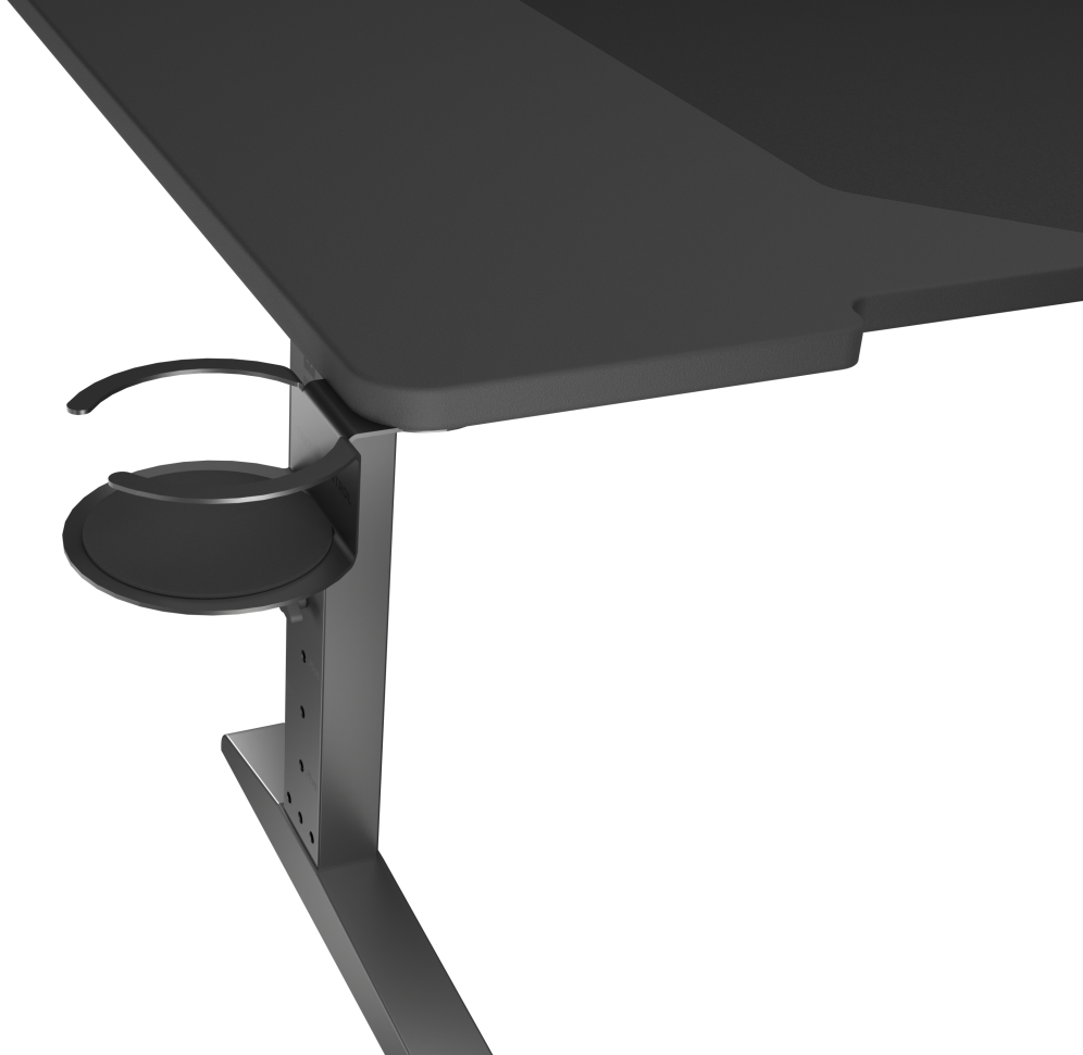 MESA GAMING GENESIS HOLM MODULAR 140 RGB NEGRO 140X75 CM - detalle