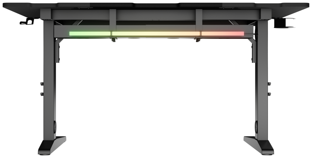 MESA GAMING GENESIS HOLM MODULAR 140 RGB NEGRO 140X75 CM - detalle