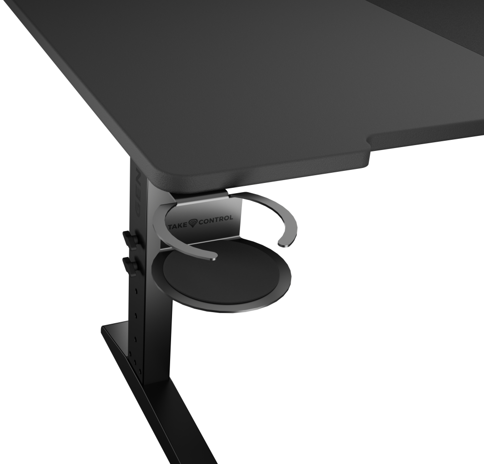 MESA GAMING GENESIS HOLM MODULAR 180 RGB NEGRO 180X75 CM - detalle