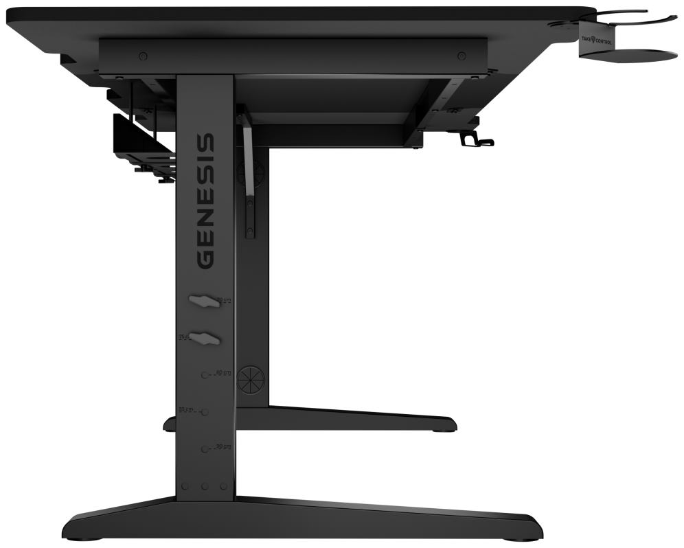 MESA GAMING GENESIS HOLM MODULAR 180 RGB NEGRO 180X75 CM - detalle