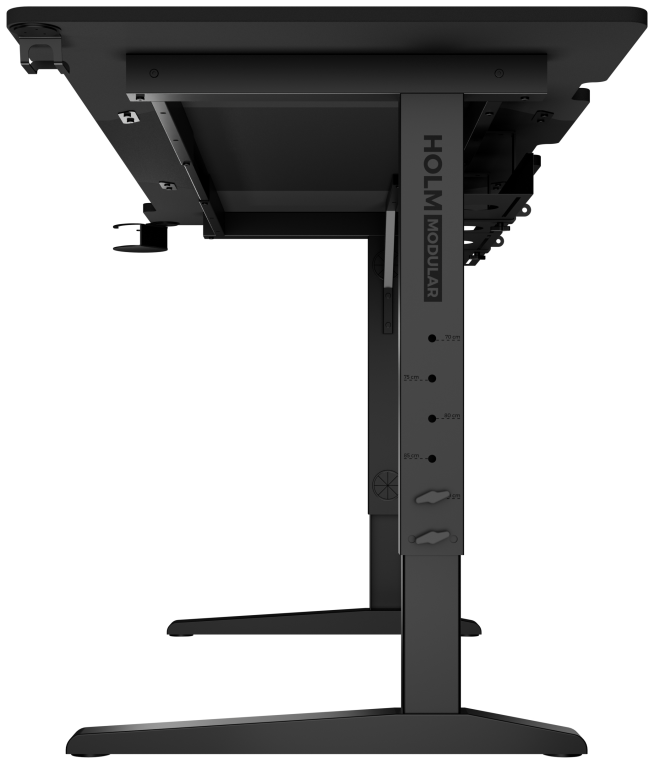 MESA GAMING GENESIS HOLM MODULAR 180 RGB NEGRO 180X75 CM - detalle