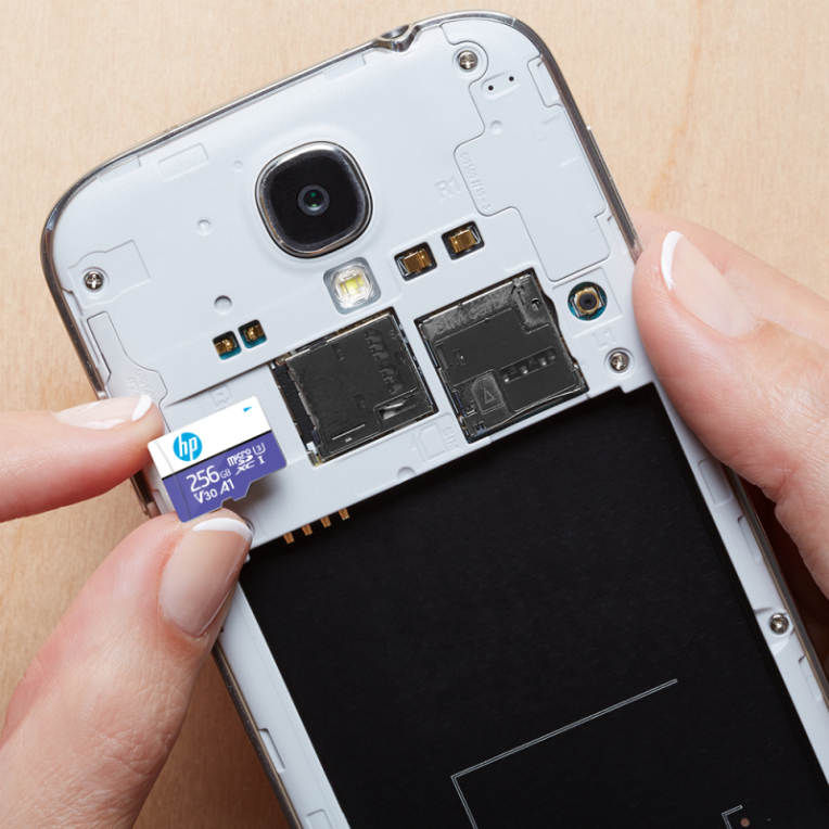 MICRO SD HP 256GB U3 A1 V30 - detalle