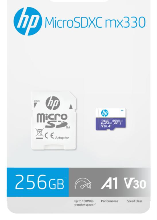 MICRO SD HP 256GB U3 A1 V30 - detalle