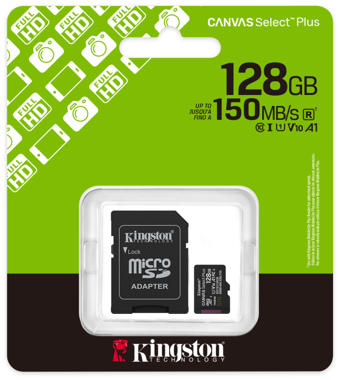 MICRO SD KINGSTON HC 128GB SDCS3 - detalle