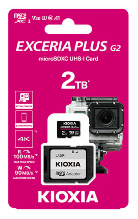MICRO SD KIOXIA 2TB EXCERIA PLUS G2 UHS-I C10 CON ADAPTADOR - detalle