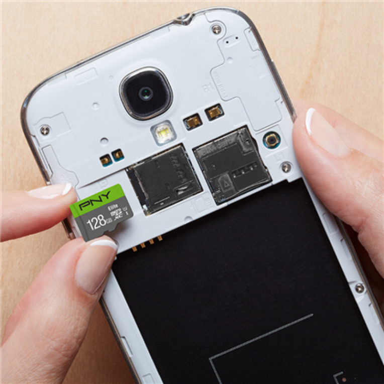 MICRO SD PNY 128GB ELITE UHS-I C10 R100 - detalle