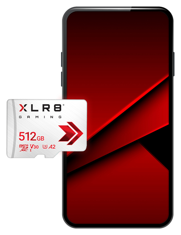 MICRO SD PNY XLR8 512GB GAMING CLASS - detalle