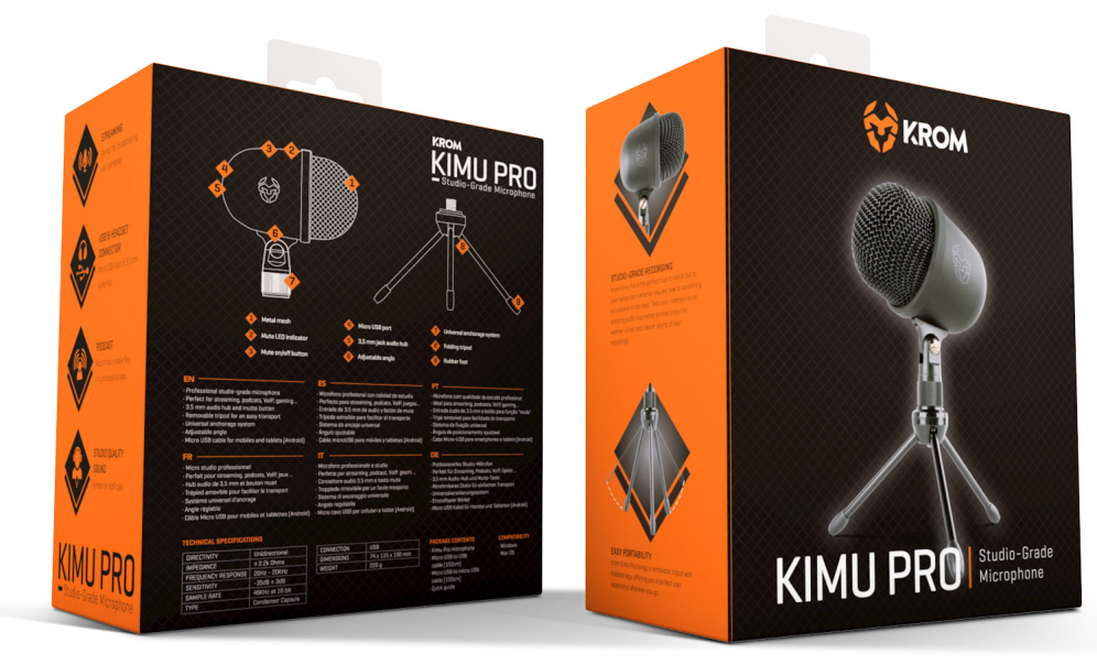 MICROFONO GAMING KROM KIMU PRO - detalle