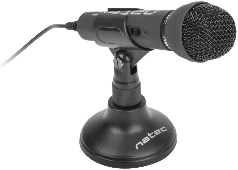 MICROFONO NATEC ADDER OMNIDIRECCIONAL NEGRO - detalle