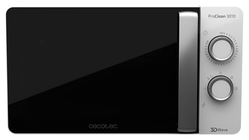 Cecotec 01522 microondas Negro. Blanco Solo microondas Encimera 20 L 700 W
