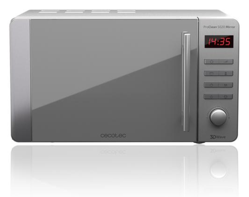 MICROONDAS CECOTEC 20L PROCLEAN 5020 MIRROR - detalle