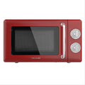 Cecotec 01710 microondas Encimera Microondas con grill 20 L 700 W Rojo. Acero inoxidable