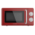 Cecotec 01710 microondas Encimera Microondas con grill 20 L 700 W Rojo. Acero inoxidable