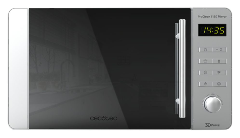 MICROONDAS CECOTEC PROCLEAN 5120 INOX - detalle