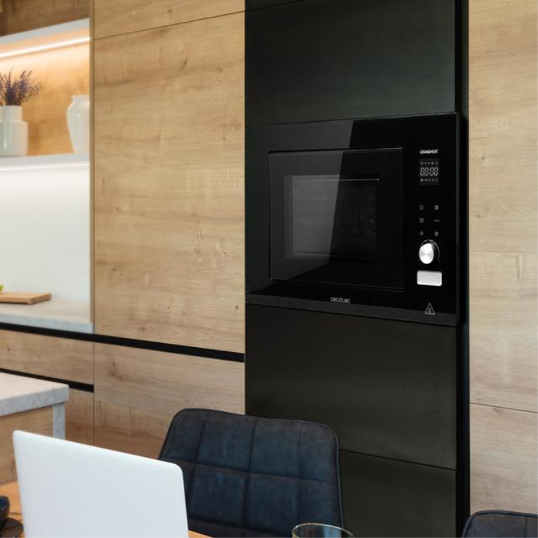 MICROONDAS GRANDHEAT CECOTEC 2090 BUILT-IN TOUCH BLACK - detalle