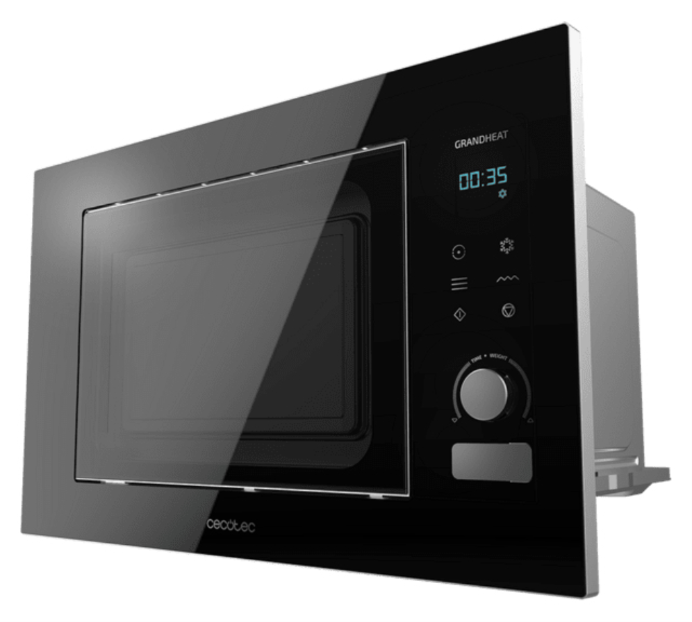 MICROONDAS GRANDHEAT CECOTEC 2090 BUILT-IN TOUCH BLACK - detalle