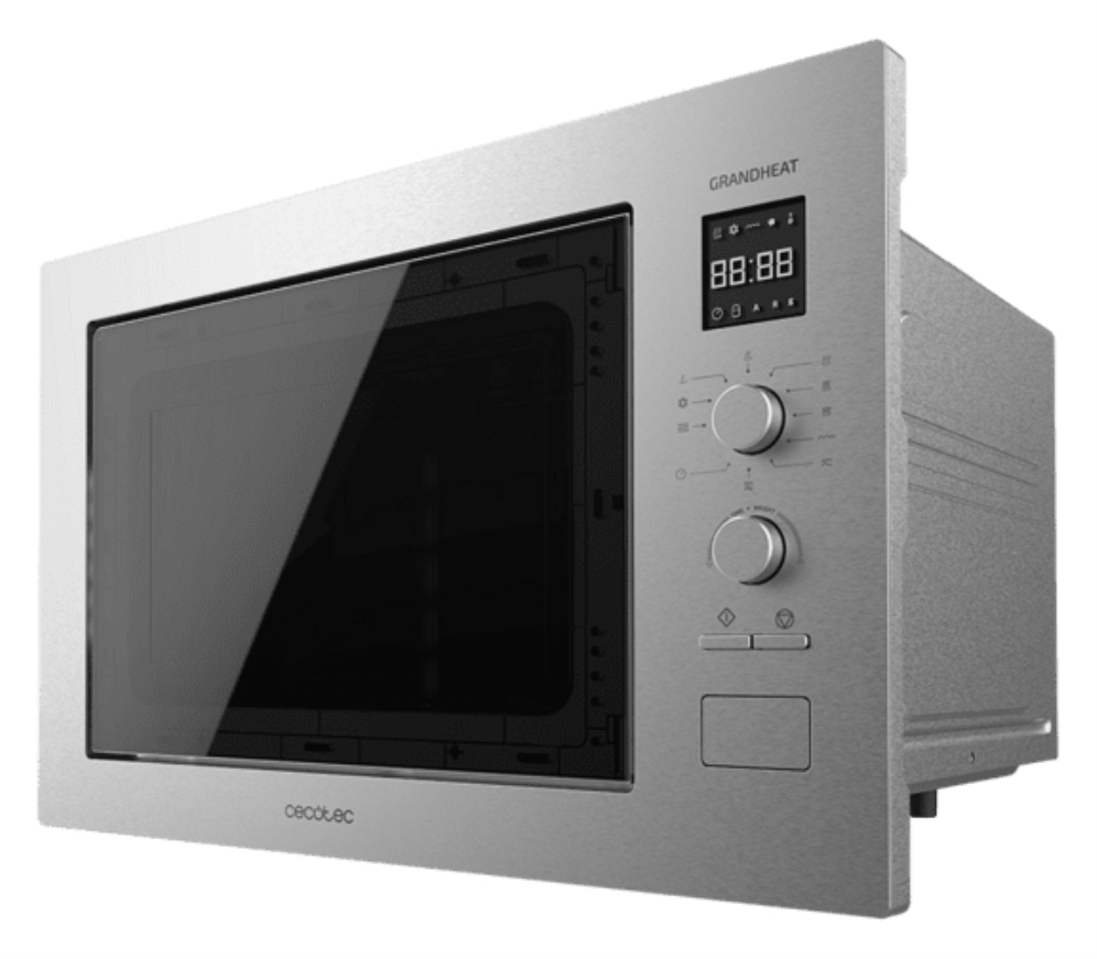 MICROONDAS GRANDHEAT CECOTEC 2550 BUILT-IN STEEL