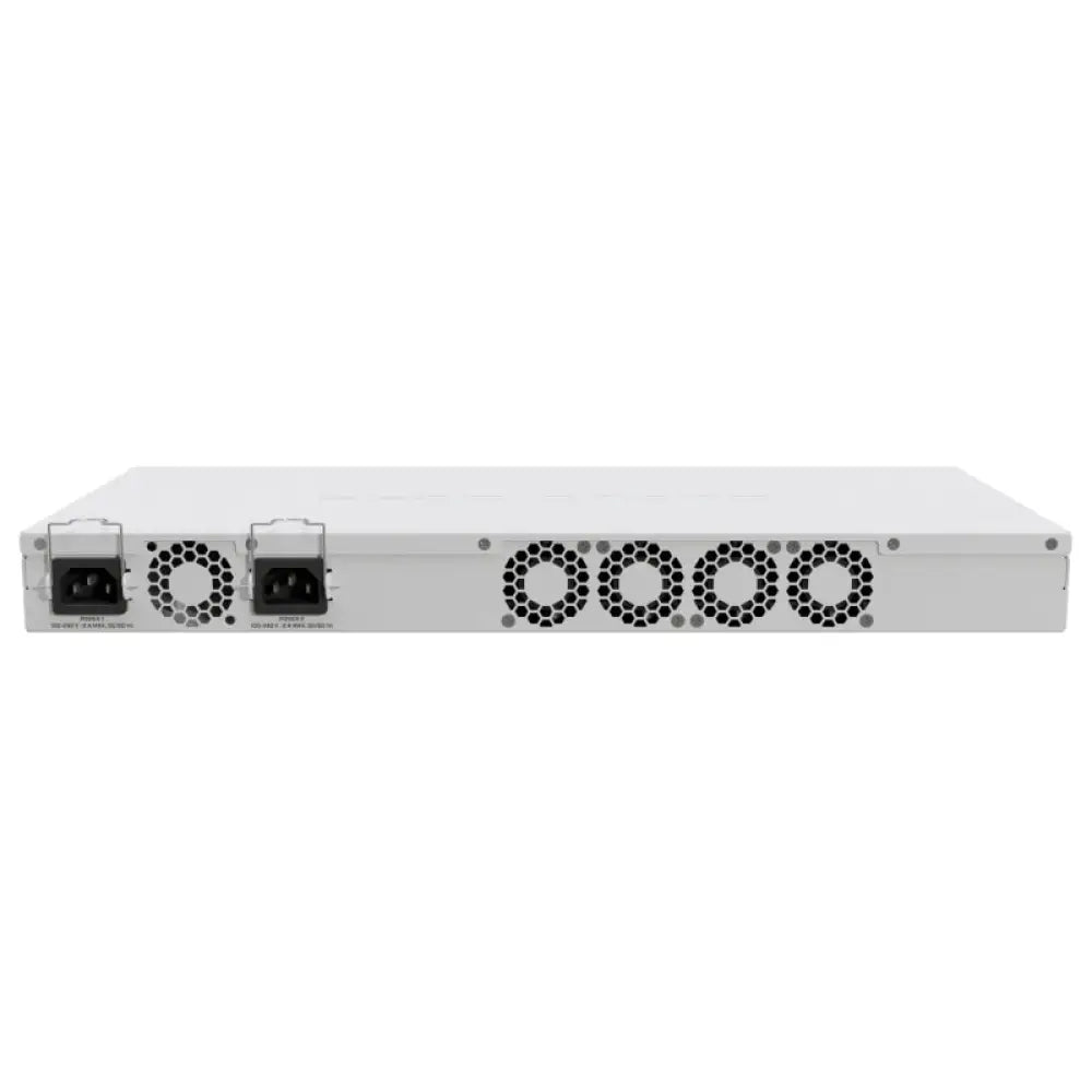 Router Mikrotik CCR2116-12G-4S+ con 12 puertos GbE y 4 puertos SFP+ 10Gb, interfaz de red cableada, vista frontal