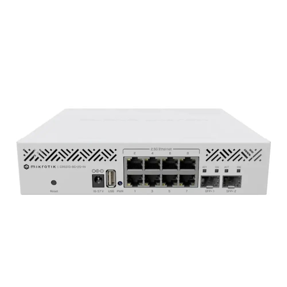 MikroTik CRS310-8G+2S+IN Switch 8x2.5GbE 2xSFP+ - detalle