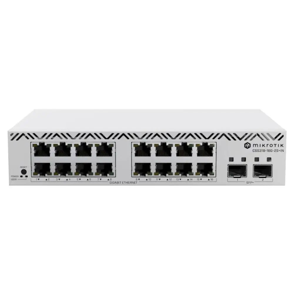 MikroTik CSS318-16G-2S+IN Switch 16xGbE 2xSFP+ - detalle