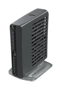 Router inalámbrico Mikrotik hAP ax2 con doble banda y puertos Gigabit Ethernet en color negro, ideal para redes Wi-Fi rápidas.