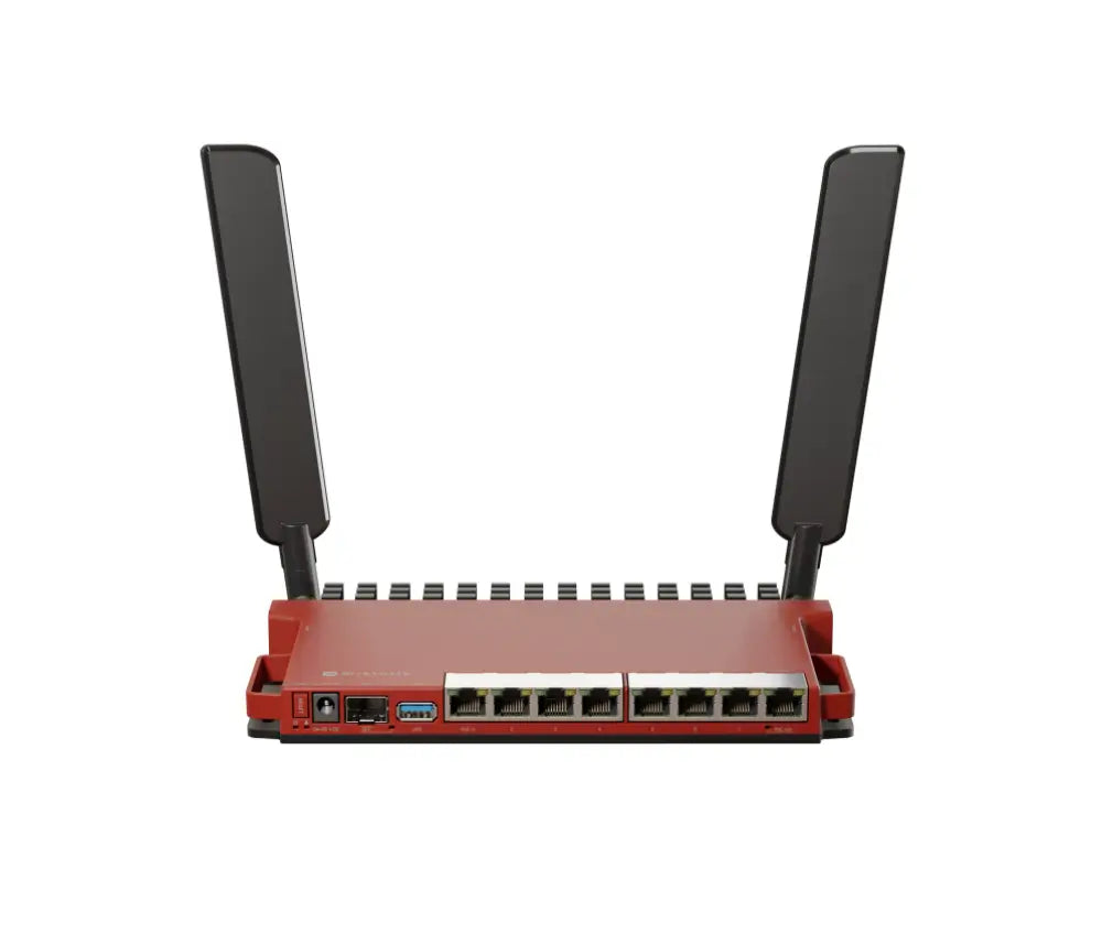 Mikrotik L009UiGS-2HaxD-IN router inalámbrico Gigabit Ethernet Banda única (2.4 GHz) Rojo