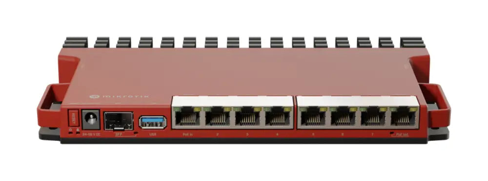 Mikrotik L009UiGS-RM router 2.5 Gigabit Ethernet. Gigabit Ethernet Rojo
