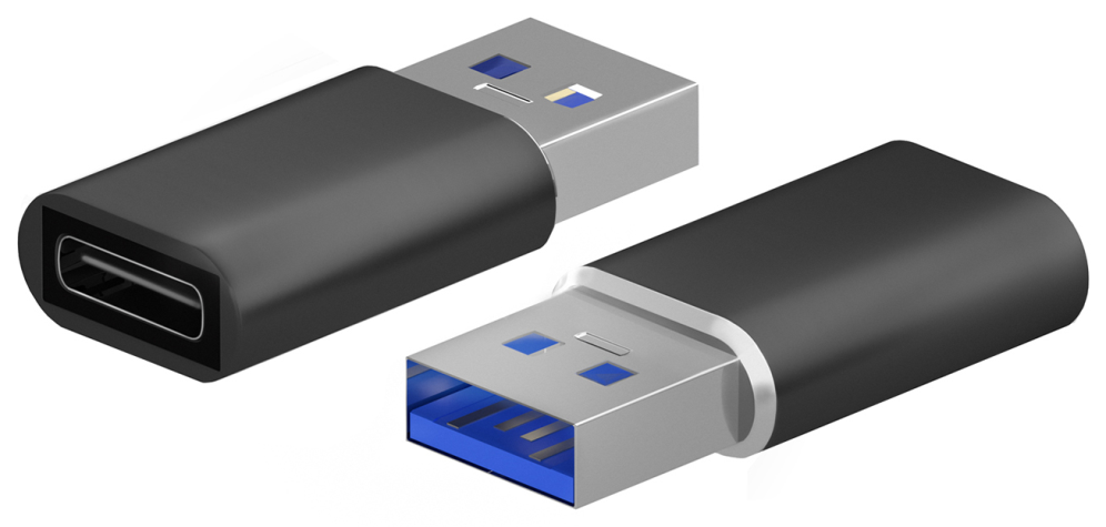 MINI ADAPTADOR AISENS USB 3.2 GEN2 USB 2.0 3A USB-C/H-A/M NEGRO - detalle