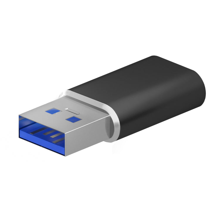 AISENS Mini Adaptador USB 3.2 Gen2 / USB 2.0 3A. Tipo USB-C/H-A/M. Negro