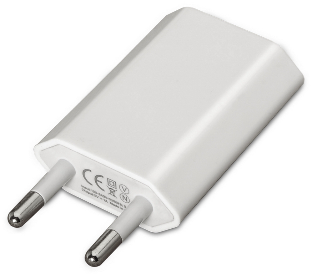 MINI CARGADOR AISENS USB 5V/1A BLANCO - detalle