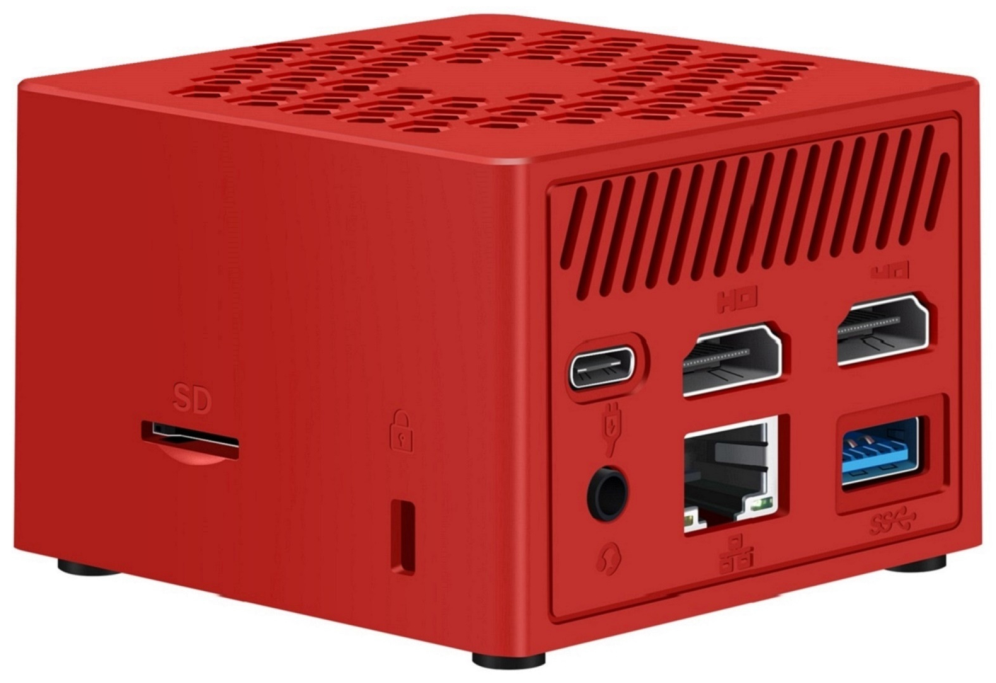 MINI PC LEOTEC INTEL N100 8GB 128GB M.2 WIN11 PRO PRE-INSTAL ROJO