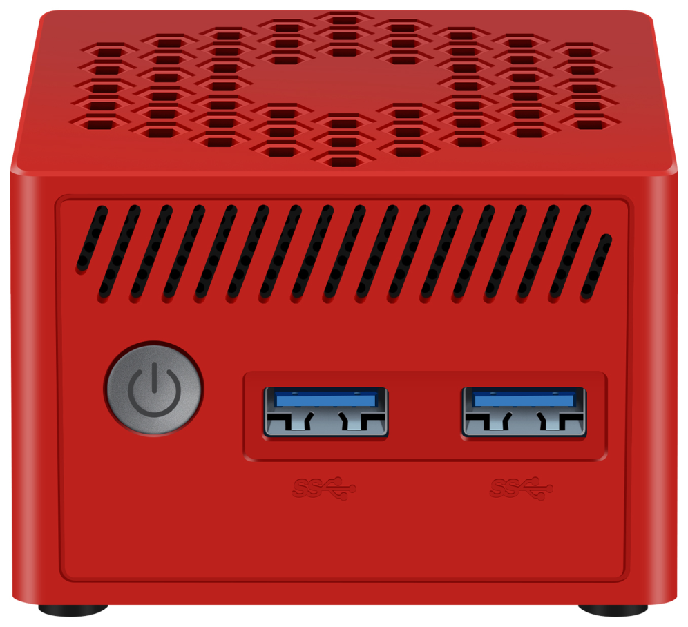 MINI PC LEOTEC INTEL N100 8GB 128GB M.2 WIN11 PRO PRE-INSTAL ROJO - detalle