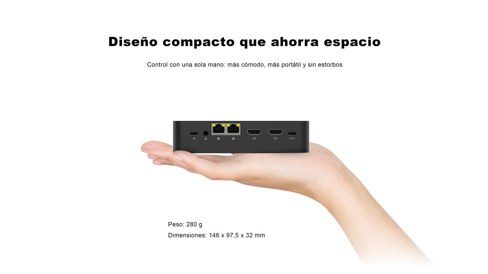 MINI PC LEOTEC NAS SERVER INTEL N150 12GB LPDDR5 + 64GB eMMC + 512GB NVME + 3x22 - detalle