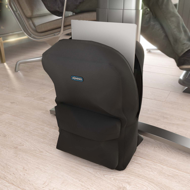 MOCHILA AISENS 15,6" NEGRO - detalle
