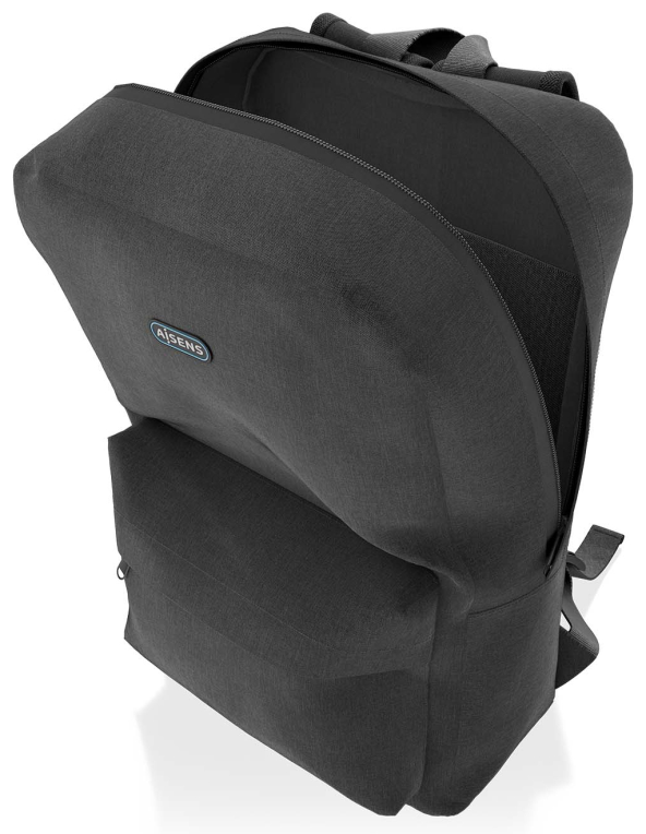 MOCHILA AISENS 15,6" NEGRO - detalle
