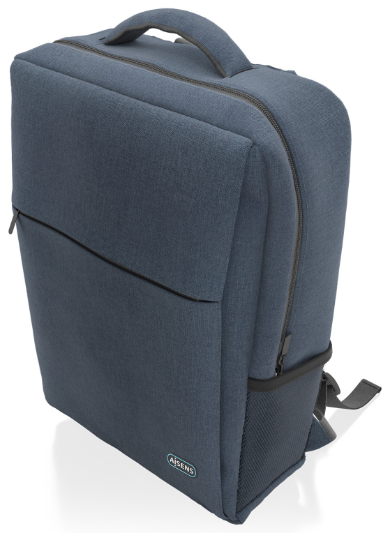 MOCHILA AISENS 17" AZUL - detalle