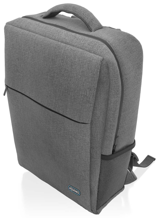 MOCHILA AISENS 17" GRIS - detalle