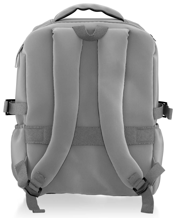 MOCHILA AISENS DEPORTIVA REPELENTE AL AGUA 15,6" GRIS - detalle