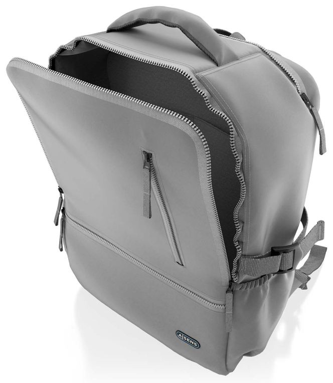 MOCHILA AISENS DEPORTIVA REPELENTE AL AGUA 15,6" GRIS - detalle