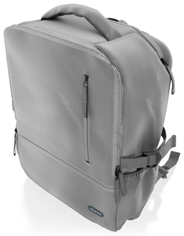 MOCHILA AISENS DEPORTIVA REPELENTE AL AGUA 15,6" GRIS - detalle