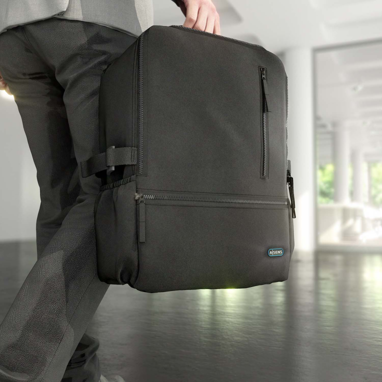 MOCHILA AISENS DEPORTIVA REPELENTE AL AGUA 15,6" NEGRO - detalle