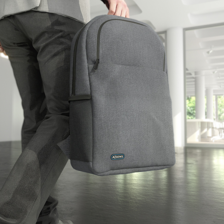 MOCHILA AISENS PREMIUM 15,6" GRIS - detalle