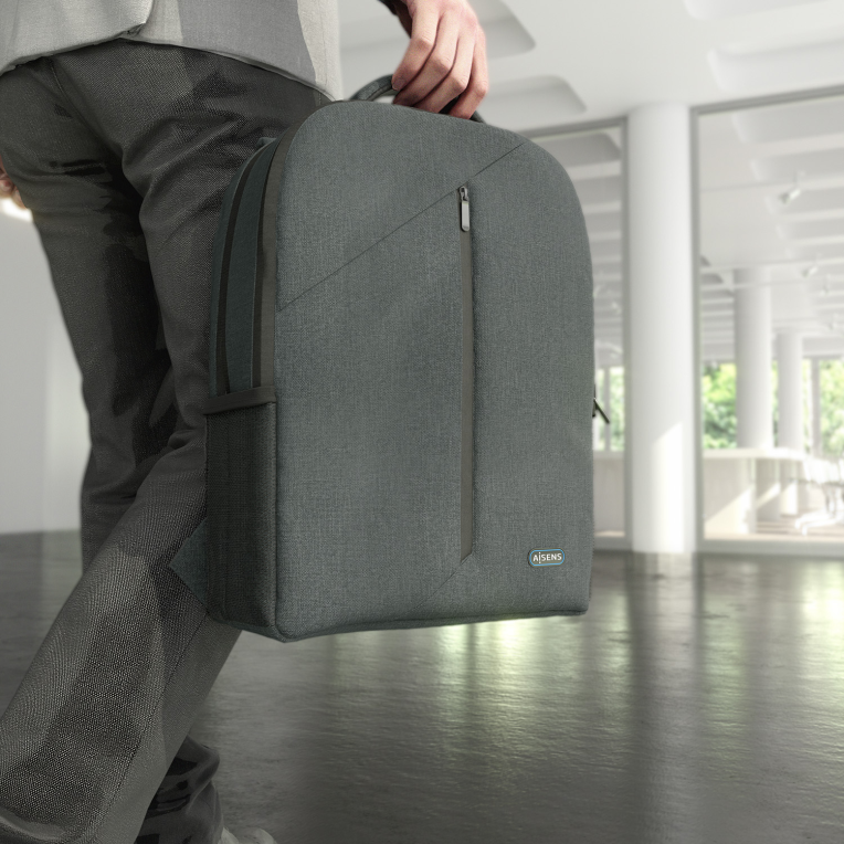 MOCHILA AISENS PREMIUM 15,6" GRIS - detalle