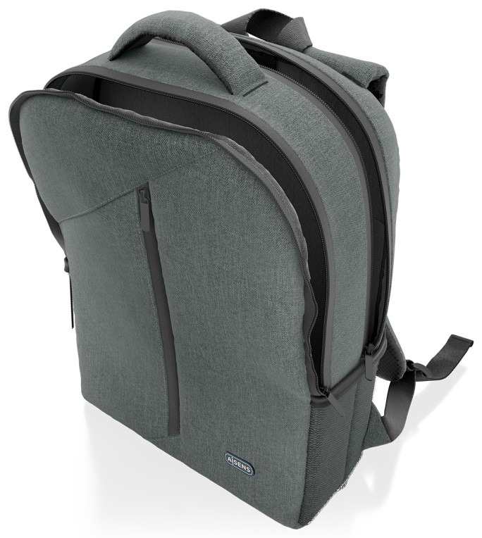MOCHILA AISENS PREMIUM 15,6" GRIS - detalle