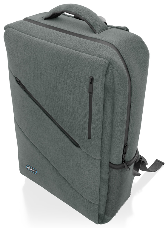 MOCHILA AISENS URBANA OFICINA 15,6" GRIS - detalle