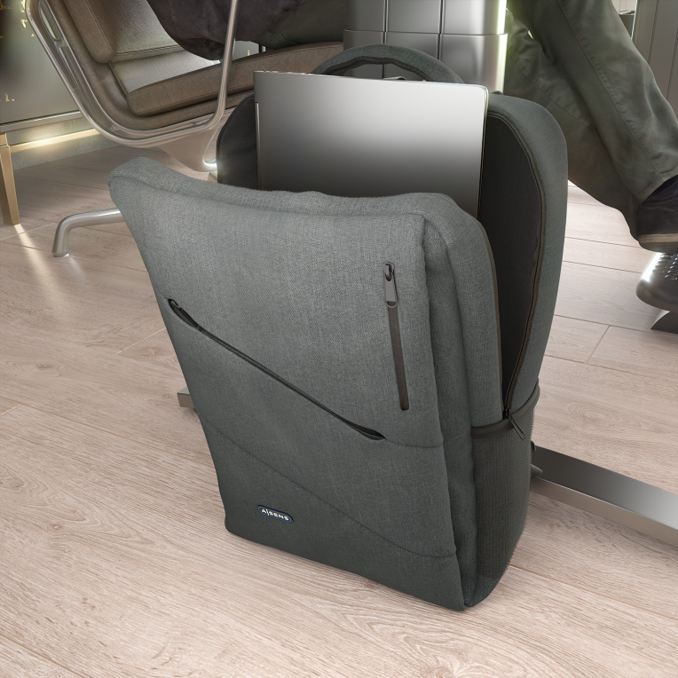 MOCHILA AISENS URBANA OFICINA 15,6" GRIS - detalle