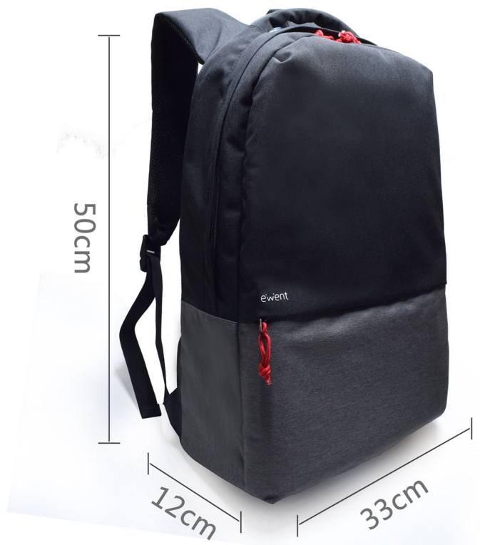 MOCHILA EWENT CON PUERTO DE CARGA 17.3'' NEGRA - detalle