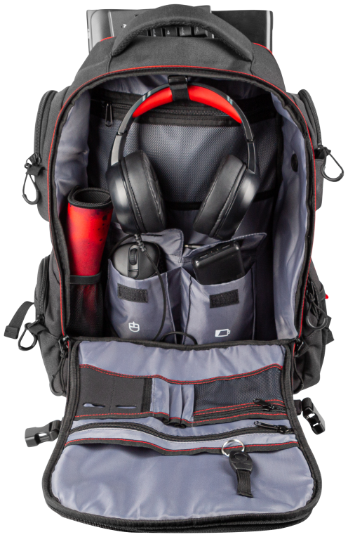 MOCHILA GENESIS PALLAD 550 15,6"-17.3" NEGRA - detalle