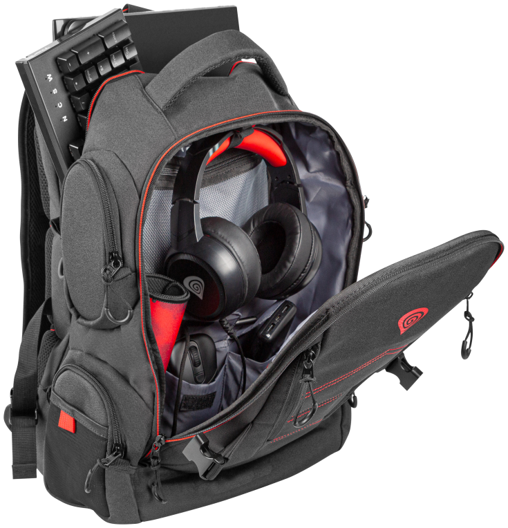 MOCHILA GENESIS PALLAD 550 15,6"-17.3" NEGRA - detalle